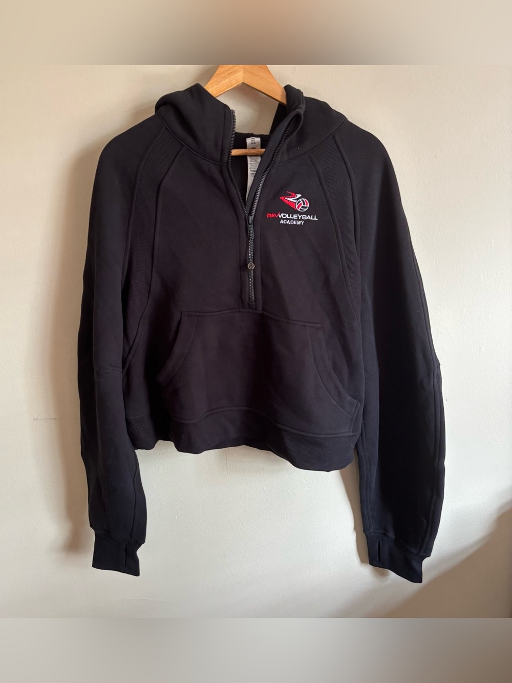 Lululemon Scuba Oversized Half Zip Hoodie M/L Rev Volleyball Academy